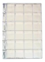 Kit 10 Folhas Para Moedas 24 Divisões 32X24Cm Kit 10 Folhas Para Moedas 24 Divisões 32X24Cm