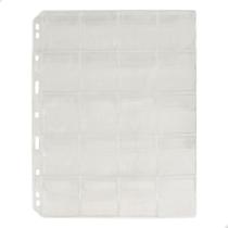 Kit 10 Folhas para Moedas 28x24,5 PCCB 20 Bolsos Verso
