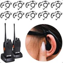Kit 10 Fone De Ouvido Radio Comunicador Baofeng 777S Uv5R Ht