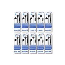 Kit 10 Fones de Ouvido Com Fio e Microfone Preto Philips TAUE101BK/00 Kit 10 Fones de Ouvido Com Fio e Microfone Preto Philips TAUE101BK/00