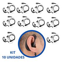 Kit 10 Fones Para Rádio Comunicador Walkie Talkie Baofeng 777s 6r-a