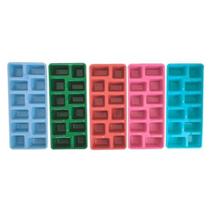 KIT 10 Forma De Gelo Colorida Retangular Bar Restaurante Casa KIT 10 Forma De Gelo Colorida Retangular Bar Restaurante Casa