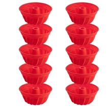 Kit 10 Forma Silicone 23,5cm Redonda Sortida Bolo Sobremesa Kit 10 Forma Silicone 23,5cm Redonda Sortida Bolo Sobremesa