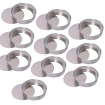 Kit 10 Formas Bolo Fundo Falso Removível Nº 25 X 5cm