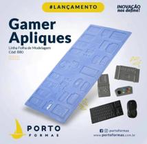 Kit 10 Formas De Acetato Gamer Apliques Porto Formas 880