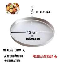 kit 10 Formas De Mini Pizza 11X1,5cm