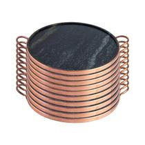 Kit 10 Formas de Pizza de Pedra Sabão Grande 32 cm Curadas