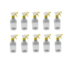 Kit 10 Frasco Pulverizador / Borrifador 500ml - AMARELO E BRANCO