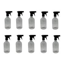 Kit 10 Frasco Pulverizador / Borrifador 500ml - PRETO