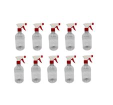 Kit 10 Frasco Pulverizador / Borrifador 500ml - VERMELHO E BRANCO