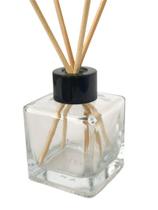 Kit 10 Frascos de Vidro Cubo 100ml Com Tampa Luxo para Difusor Aromatizador + Varetas