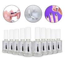 Kit 10 Frascos de Vidro Reutilizável Esmalte 10ml Manicure Pedicure Nail Designer Nail Art Decoração de Unhas Instrumentos de Manicure Kit 10 Frascos de Vidro Reutilizável Esmalte 10ml Manicure Pedicure Nail Designer Nail Art Decoração de Unhas Instrumentos de Manicure