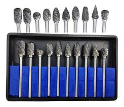 Kit 10 Fresas Lima Tungstenio Escariar Metal Ferro Aço Broca - SteelTools