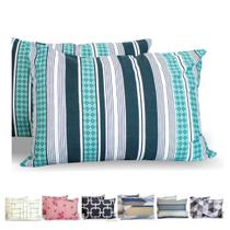 Kit 10 Fronha Avulsa Malha Estampada 100% Algodão Com Zíper Kit 10 Fronha Avulsa Malha Estampada 100% Algodão Com Zíper