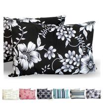 Kit 10 Fronha Avulsa Malha Estampada 100% Algodão Com Zíper