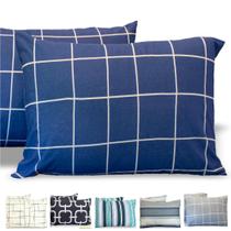 Kit 10 Fronha Avulsa Malha Estampada 100% Algodão Com Zíper