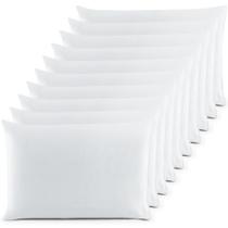 Kit 10 Fronhas ( 5 Pares ) 100% Algodão 200 Fios Em Percal Travesseiro