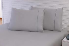 Kit 10 Fronhas 70X50Cm Percal 100% Algodão 180 Fios Ponto