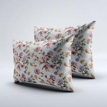 Kit 10 Fronhas Brandemburgo 50cm x 70cm Estampadas 100% Algodão Percal 400 Fios Sortidas e Confo