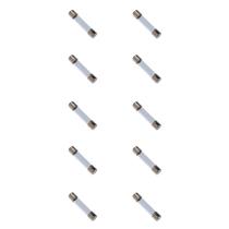 Kit 10 Fusíveis de Vidro 10A 6mmx30mm Kit 10 Fusíveis de Vidro 10A 6mmx30mm