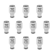 Kit 10 Fusíveis Diazed Retardado RO22 32A 500V 50kA Sibratec