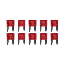 Kit 10 Fusível Lâmina 10 Amp Mini AMS