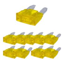 Kit 10 fusivel lamina mini automotivo 20 a