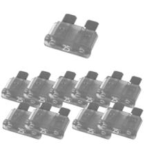 Kit 10 fusivel lamina mini automotivo 25 a