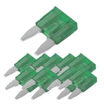 Kit 10 fusivel lamina mini automotivo 30 a