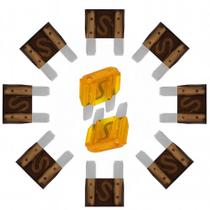 Kit 10 Fusível Max Automotivo 70 Amperes Lâmina Bateria Lote