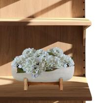 Kit 10 Galhos de Flor Hortênsias Artificial para Composição de Quadros Rosa ou Branca - DE3623