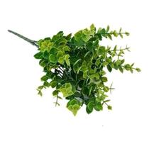Kit 10 Galhos Folhagem Verde Eucalipto Artificial Planta