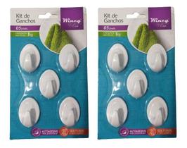 Kit 10 Gancho de Parede Resistente Adesivo Suporta até 1 Kg Kit 10 Gancho de Parede Resistente Adesivo Suporta até 1 Kg