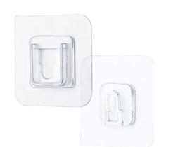 Kit 10 Gancho Macho Fêmea Adesivo Pendurar Quadro Na Parede