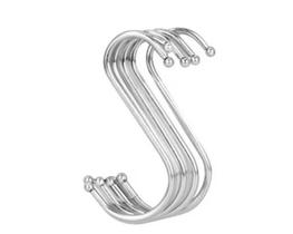 Kit 10 Ganchos Aço Inox Cozinha Barra Utensilios Roupa