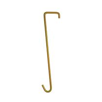 Kit 10 Ganchos de Ferro 40cm Dourado para Pendurar Vasos e Xaxins
