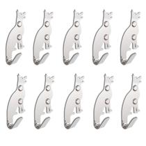 Kit 10 Ganchos De Parede Decorativo Pendurador De Bolsa C.C