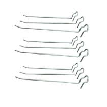 Kit 10 Ganchos Expositores 20cm Painel Canaletado, Prático e Resistente Kit 10 Ganchos Expositores 20cm Painel Canaletado, Prático e Resistente