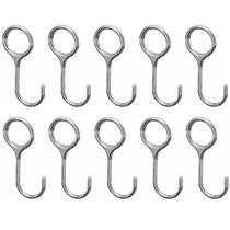 Kit 10 Ganchos Para Porta Utensílios e Talheres Cromado FS