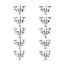 Kit 10 Garra de Bumbo Bateria Vintage 12.1 Cromado Spanking