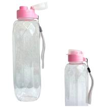 Kit 10 Garrafa Squeeze De Plástico Água Academia Escola 600ml ROSA