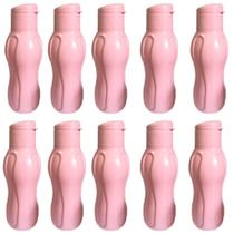 Kit 10 Garrafa Squeeze Garrafinha de Água 650ml Plástica Academia Livre de BPA Estilo Tupperware ECO
