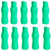 Kit 10 Garrafa Squeeze Garrafinha de Água 650ml Plástica Academia Livre de BPA Estilo Tupperware ECO