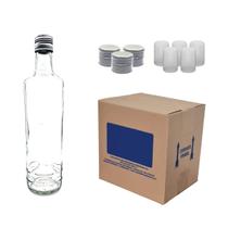 Kit 10 Garrafas Vidro 700ml 10 Tampas Rosca 10 Lacres Kit 10 Garrafas Vidro 700ml 10 Tampas Rosca 10 Lacres
