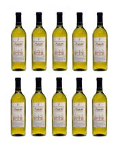 Kit 10 Garrafas Vinho Branco Seco Niágara Vinícola Masotti