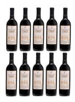 Kit 10 Garrafas Vinho Tinto Suave Bordô Vinícola Masotti