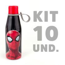 Kit 10 Garrafinha Infantil de Plástico Com Tampa Abre Fácil 530ml Plasútil