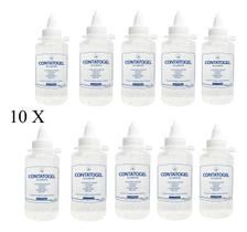 Kit 10 - Gel De Contato Para Ultrassom Fisioterapia Tens Bisnaga 100ml