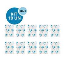 Kit 10 Gelo Gel Bolsa Artificial Reutilizável Flexível Compressa 120g