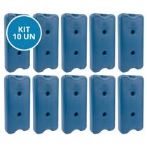 Kit 10 Gelo Placa Gel Artificial Reutilizável Rígido 1000ml Kit 10 Gelo Placa Gel Artificial Reutilizável Rígido 1000ml